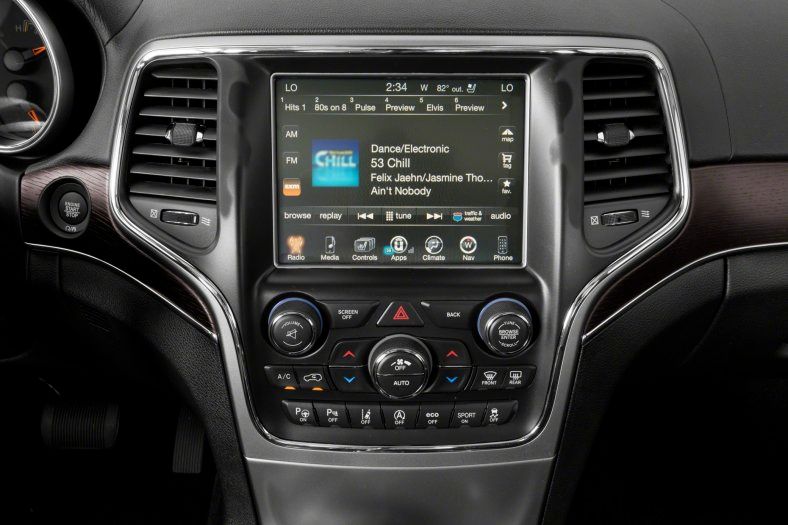 Infotainment System inside the 2022 Jeep Grand Cherokee
