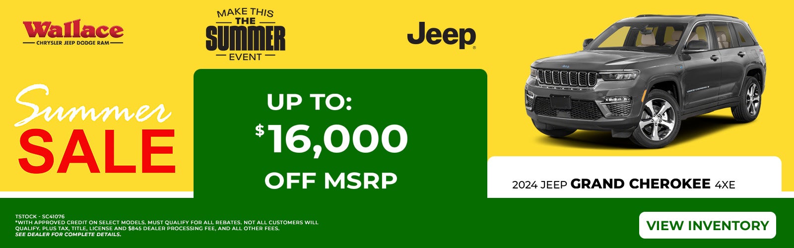 Grand Cherokee Special Offer