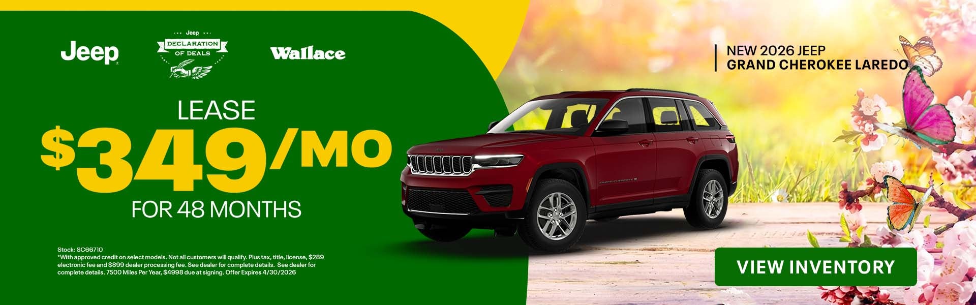 Grand Cherokee Special Offer
