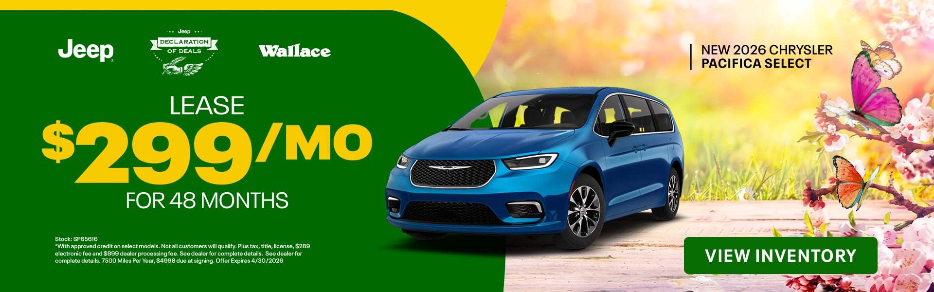 Pacifica Special Offer