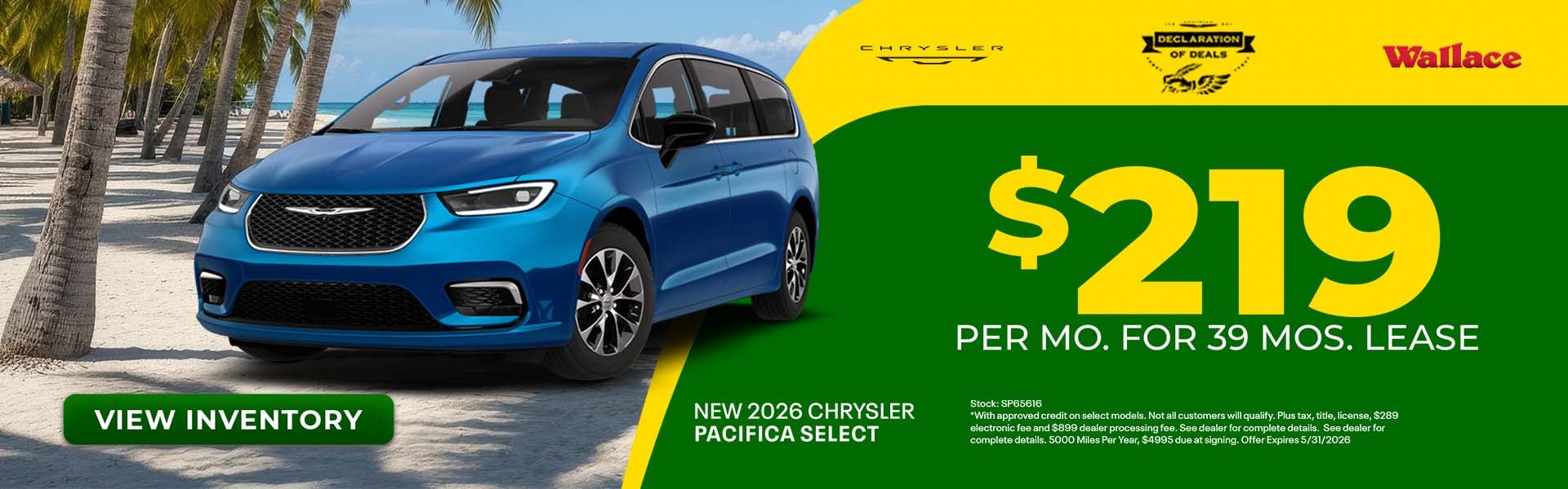 Pacifica Special Offer
